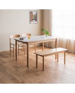 Hesse Dining Set 1400 (w 2 chairs & 1 bench)