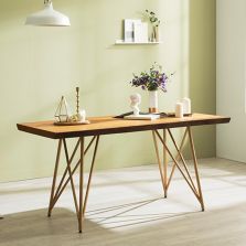 Tavolo Scandinavian Natural Woodslab Table with X Legs 1900 (Clearance Final Piece)