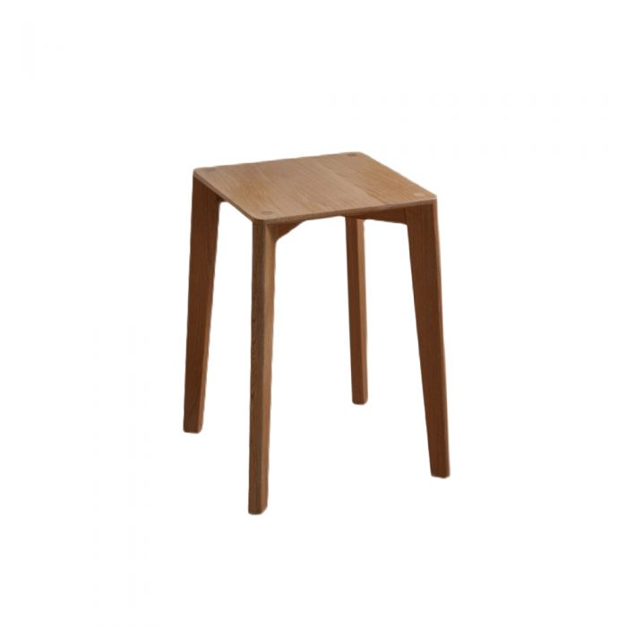Guri Oak Scandinavian Solid Wood Stackable Dining Stool