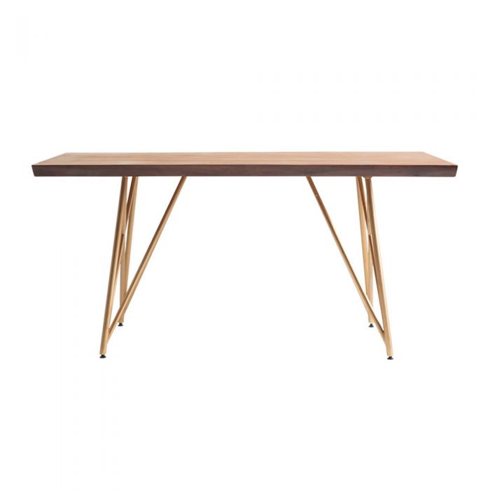 Tavolo Scandinavian Natural Woodslab Table with X Legs 1900 (Clearance Final Piece)