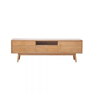 Guri Oak Scandinavian Solid Wood TV Console 1500