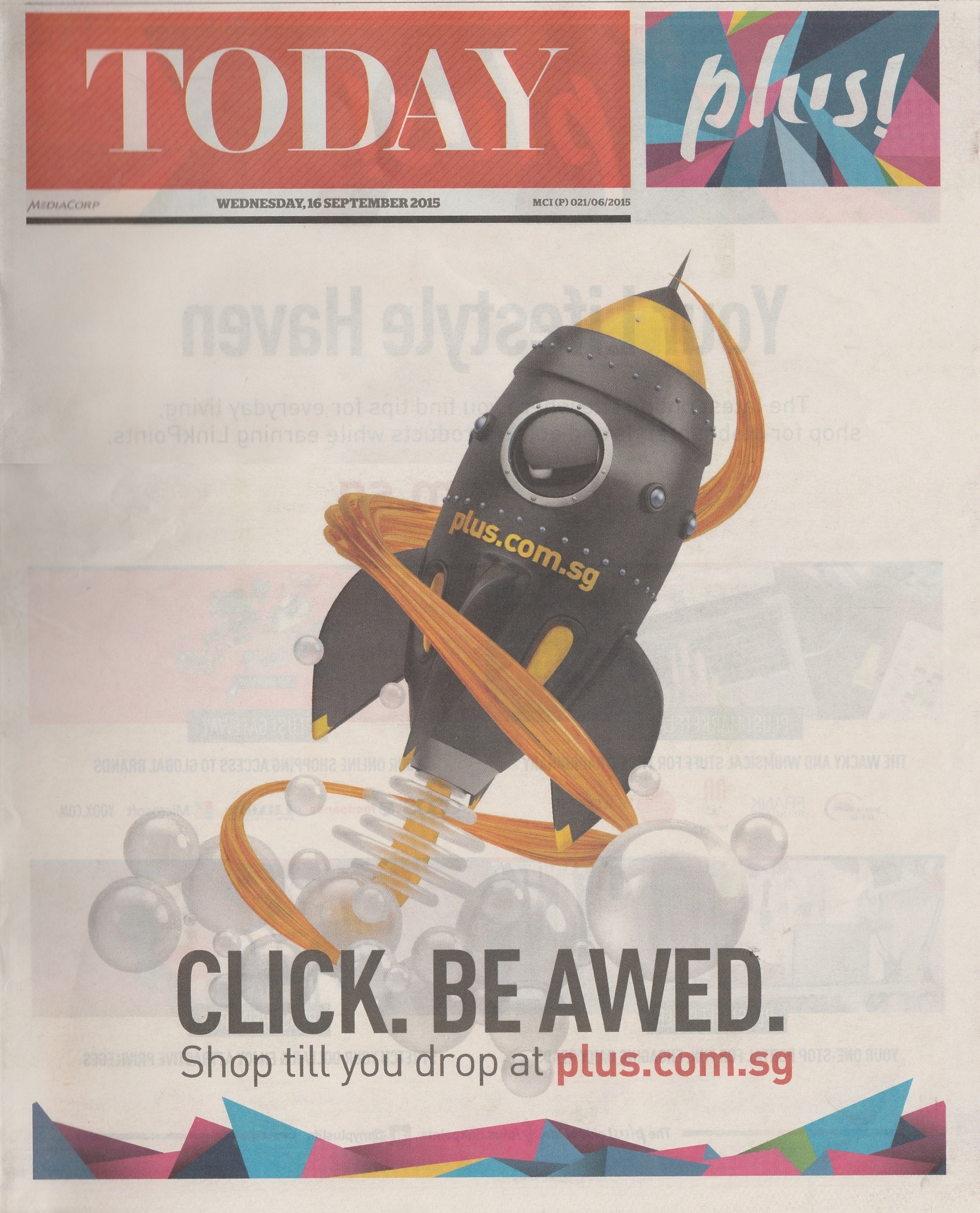 Today Paper 16 September 2015 Cover Page Inset