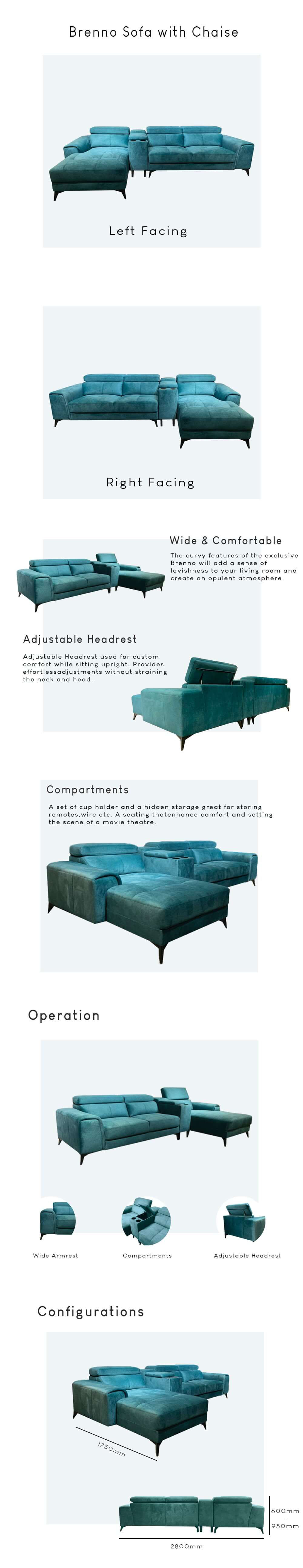 Brenno Sofa Specifications