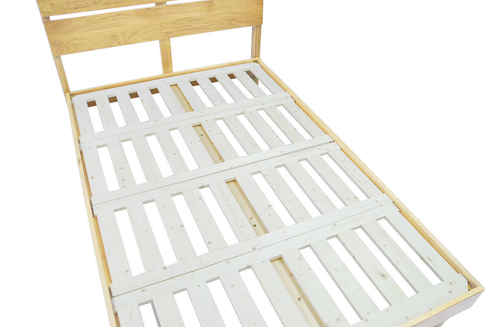 Yasu Nature Oak Minimalist Bed Frame